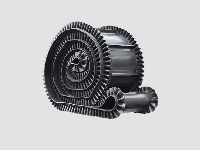 大倾角裙边挡板输送带