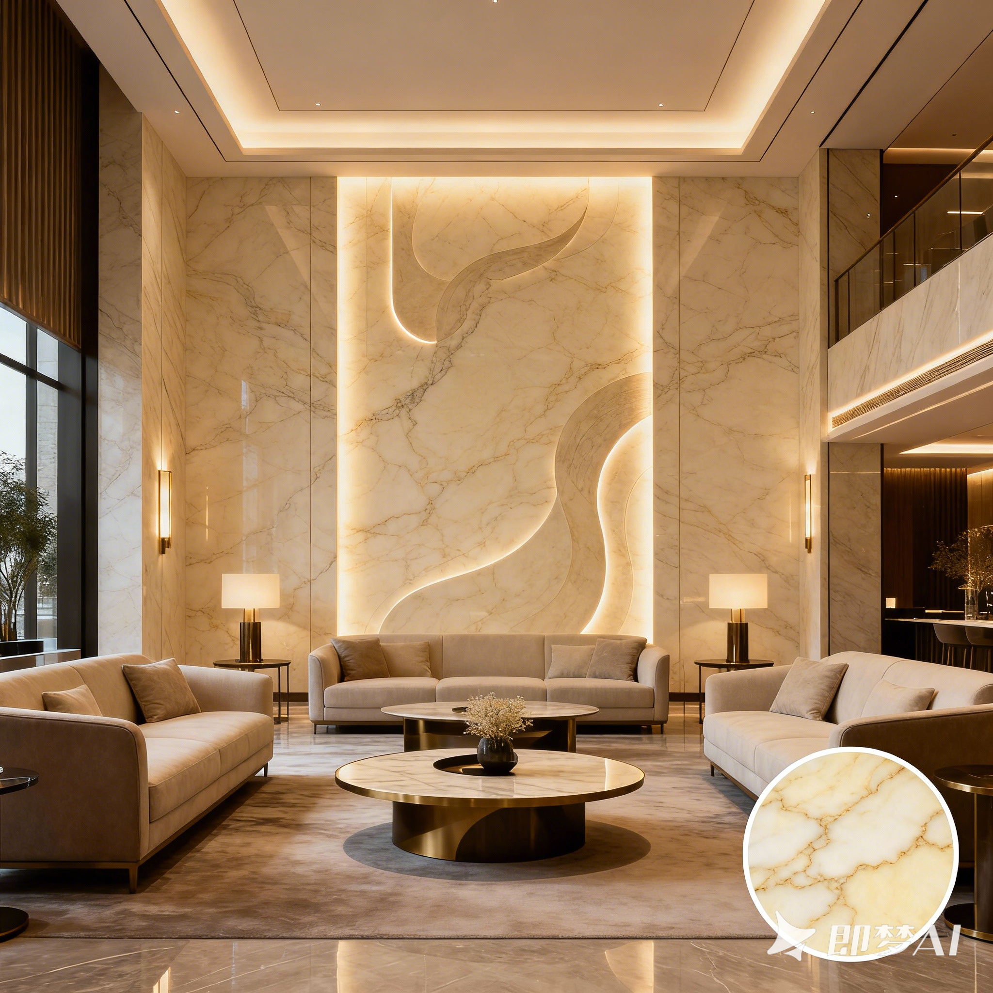 Luxury Villa Marble Finish PVC Sheet