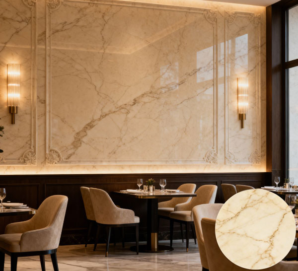 Yellow Marble Finish Bamboo charcoal board