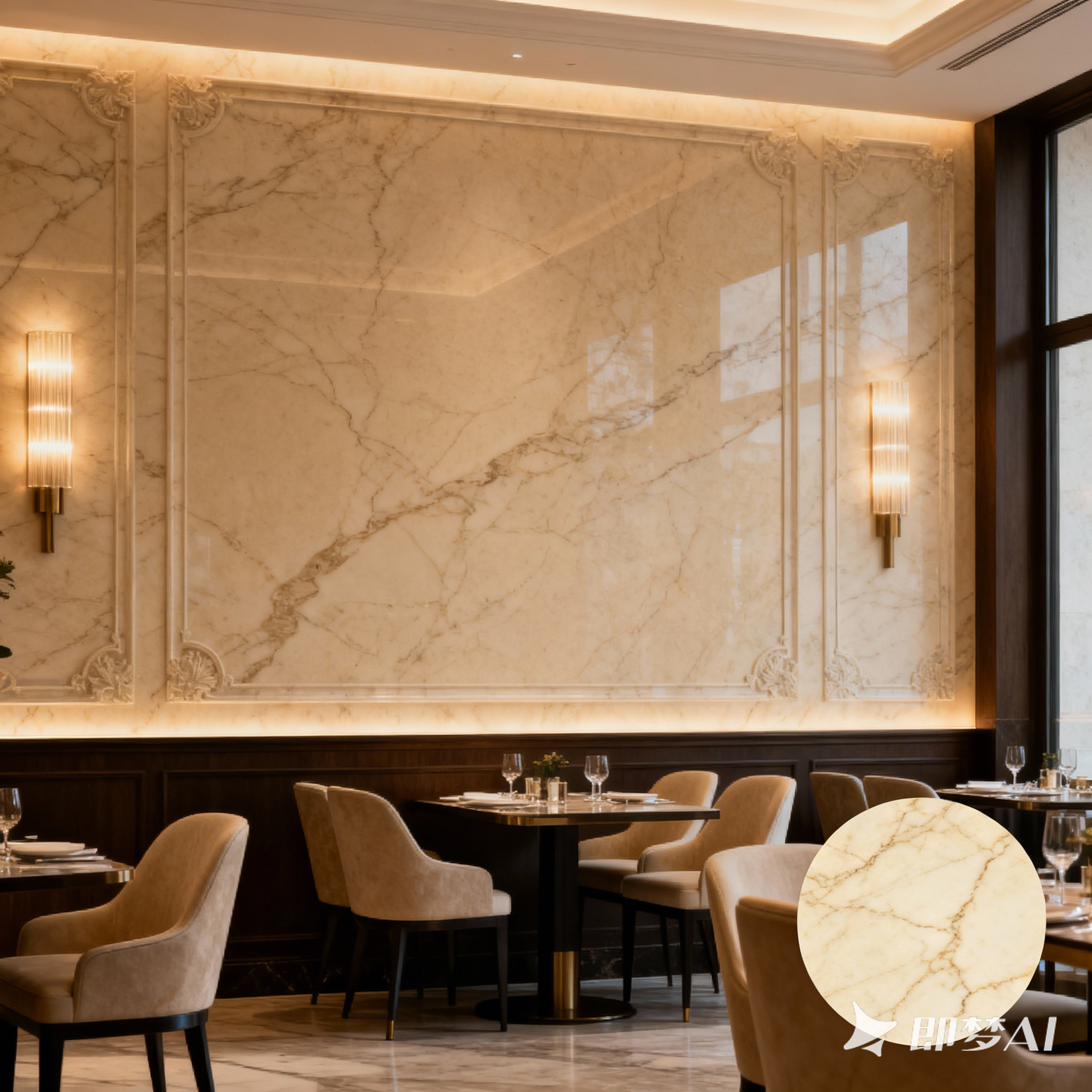 Yellow Marble Finish PVC Sheet