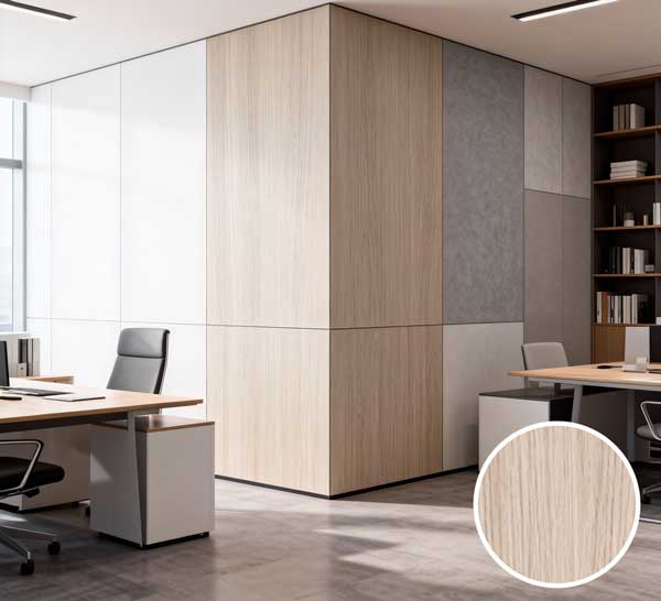 ZS-M2 Natural Oak Wood Grain PVC sheet