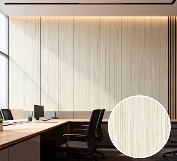 ZS-M6 Light Natural Wood Grain PVC sheet