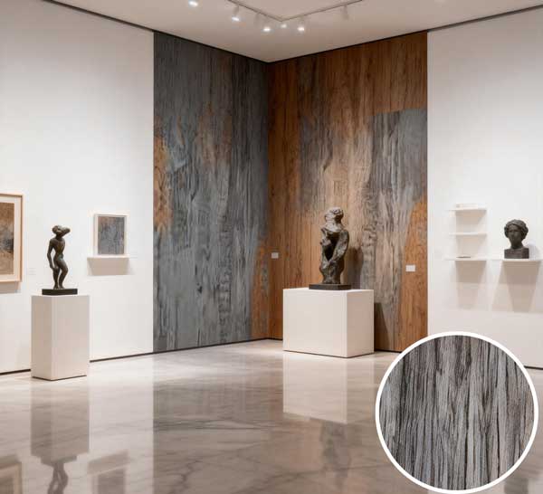 ZS-M13 Dark Wood Grain PVC sheet