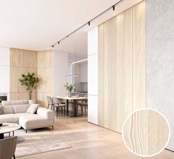 ZS-M1 Light Yellow Wood Grain PVC sheet