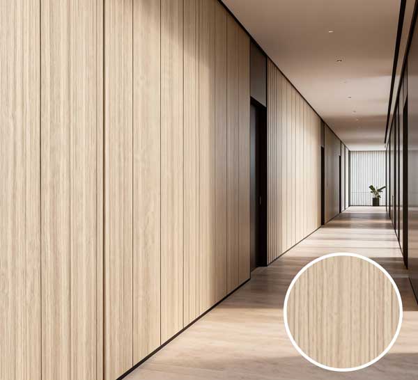 ZS-M18 Light Brown Wood Grain PVC sheet