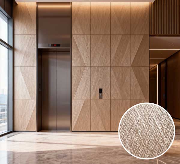 ZS-J6 Brown-Yellow Metallic Finish PVC Sheet