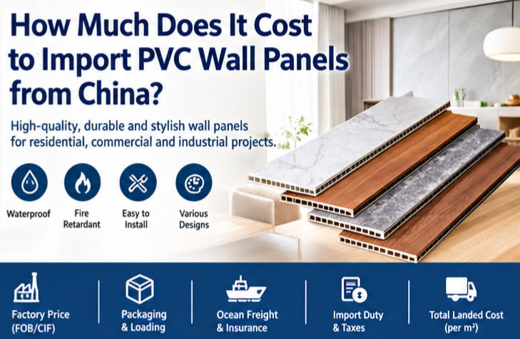 How Much Does It Cost to Import PVC Wall Panels from China?