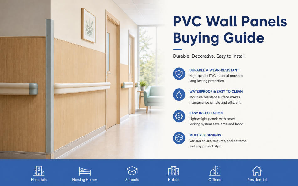 Complete Buying Guide for PVC Wall Panels, Bathroom Grab Bars, Mobility Wheelchairs, Corner Guards & Wall Protection Panels