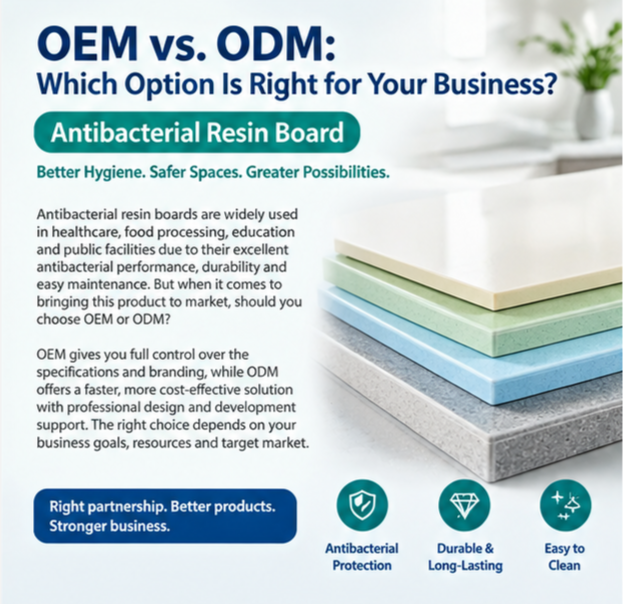 OEM vs. ODM Antibacterial Resin Board: Which Option Is Right for Your Business?